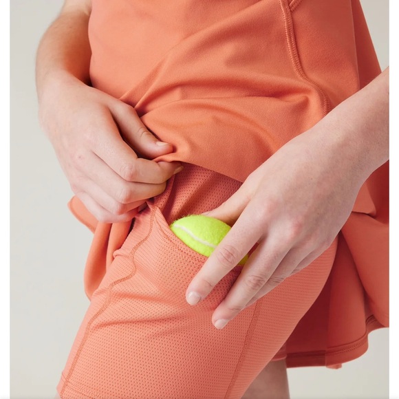 Athleta Girl Girls’ Everyday Dress Activewear With Shorts Orange Coral sz XS 6 - Picture 2 of 9